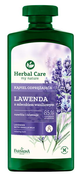 Farmona Herbal Care Relaksujący Żel Olejek do Kąpieli i pod Prysznic z Estraktem Lawendy i Mleczkiem Waniliowym 500ml