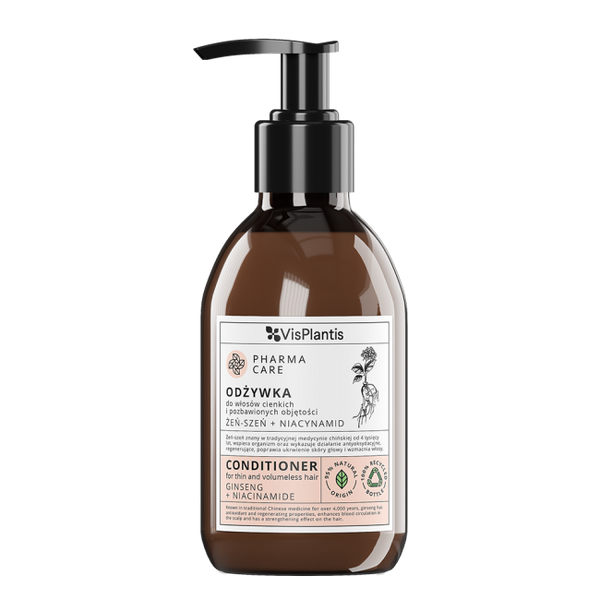 Vis Plantis Pharma Care Ginseng and Niacinamide Conditioner for Thin Hair 300ml Best Before  21.02.26