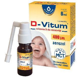 Oleofarm D-Vitum 400 j.m. Witamina dla Niemowląt Aerozol 6ml