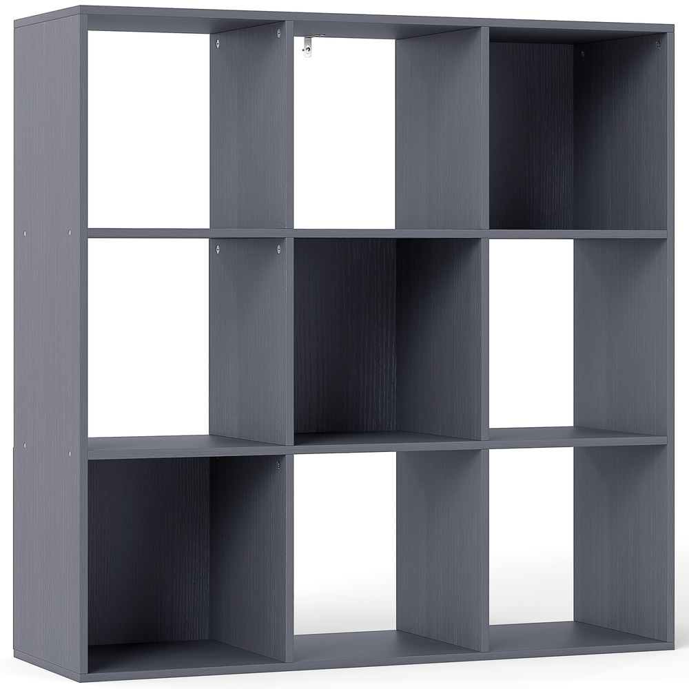 HOMCOM Nine-Cube Storage Shelf - Grey