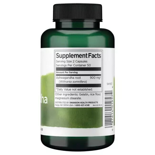 Swanson Ashwagandha 450mg 100 Capsules