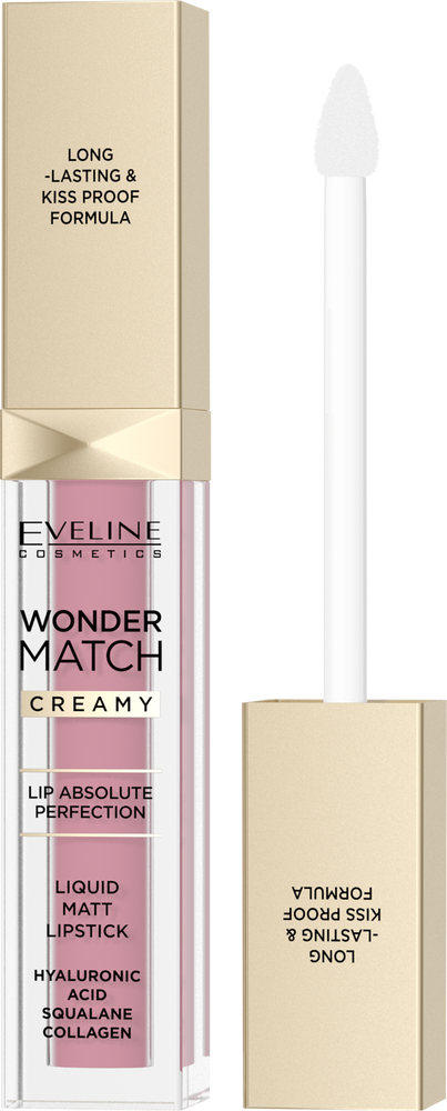 Eveline Wonder Match Matowa Pomadka w Płynie Nr 01 Angel Rose 6,8ml