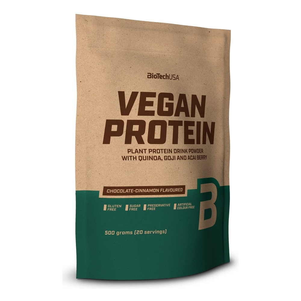 BioTechUSA Vegan Protein Plant Protein Powder, Chocolate-Cinnamon 500g