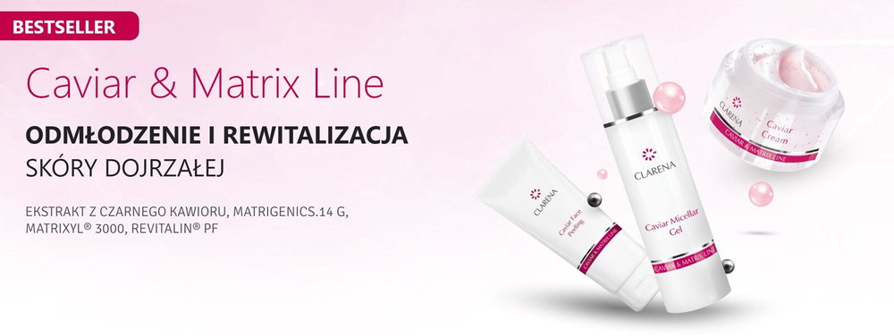 Clarena Caviar & Matrix Line 14: Youth-Activating Anti-Wrinkle Cream for Mature Skin - 50ml