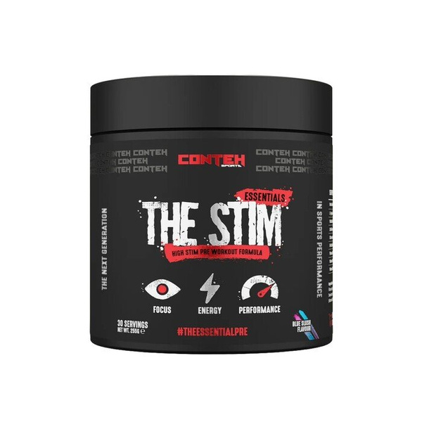 Conteh Sports The Stim Pre-Workout Blue Slush for Energy and Focus 255g