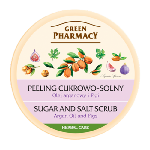 Green Pharmacy Peeling Cukrowo-solny Olej Arganowy i Figi 300ml