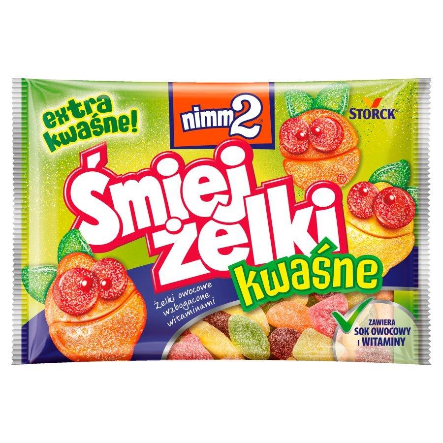 Nimm2 Śmiejżelki Sour Fruit Gummies Enriched with Vitamins 100g