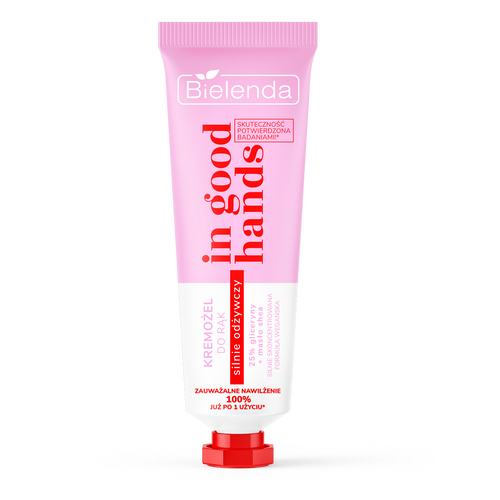 Bielenda In Good Hands Kremożel do Rąk Silnie Odżywczy 25% Gliceryny i Masło Shea Vegan 50ml