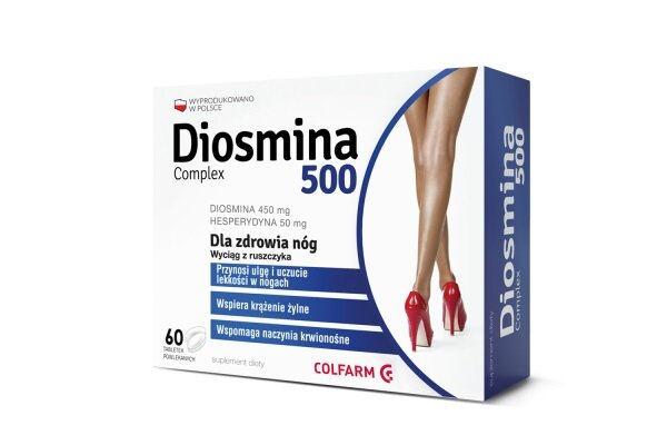 Diosmina 500 Complex Zdrowie Nóg 60 Sztuk