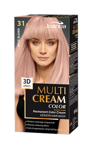 Joanna Multi Cream Color 3D Effect Hair Dye with Long-Lasting Effect No. 31.5 Rose Blonde 1 Piece