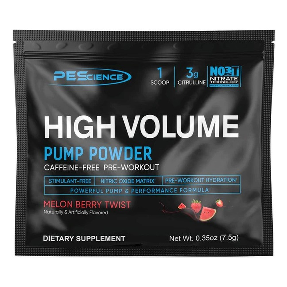 PEScience High Volume (New Formula) Suplement Sportowy w Proszku Melon Berry Twist 7g