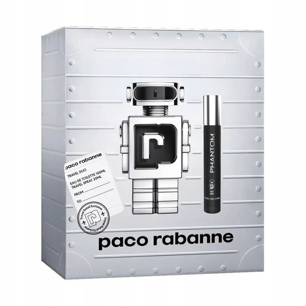 Paco Rabanne Phantom Gift Set 100ml EDT + 20ml EDT Set for Men 1 Piece