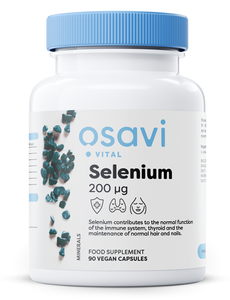 Osavi Selenium 200mcg for Immune and Thyroid Support 90 Vegan Capsules