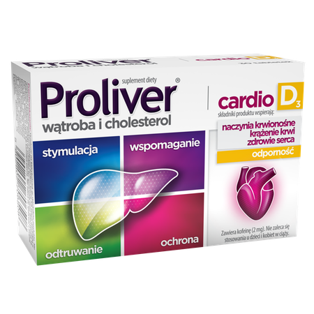 Aflofarm Proliver Cardio D3 Wątroba i Cholesterol 30 Tabletek