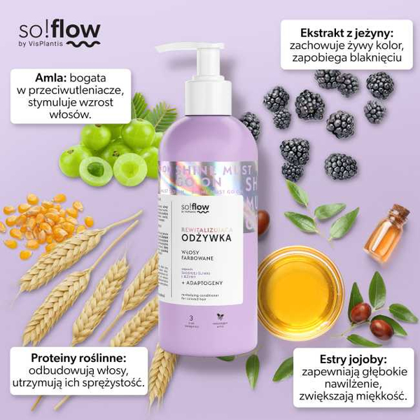 So!flow Revitalizing Set for Colored Hair Shampoo Conditioner Mask 1 Piece