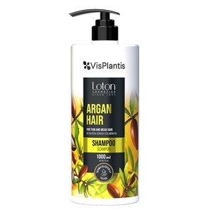 Vis Plantis Loton Argan Odżywczy Szampon do Włosów Cienkich i Słabych 1000ml Best Before 30.09.25