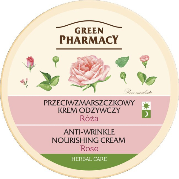 Green Pharmacy Przeciwzmarszczkowy Krem Odżywczy Róża 150ml