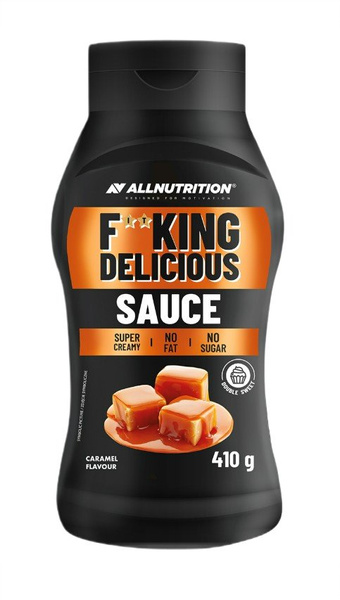 AllNutrition Fitking Delicious Sauce Caramel Słodki Sos bez Dodatku Cukru i Tłuszczu 410g