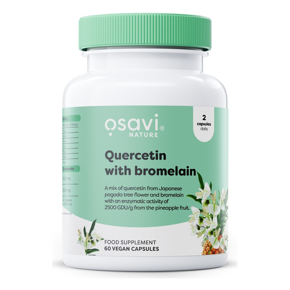 Osavi Kwercetyna z Bromelainą 60 Kapsułek Wegańskich