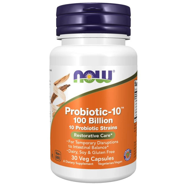 Now Foods Probiotic-10 100 Billion Digestive Support 30 Vcapsules