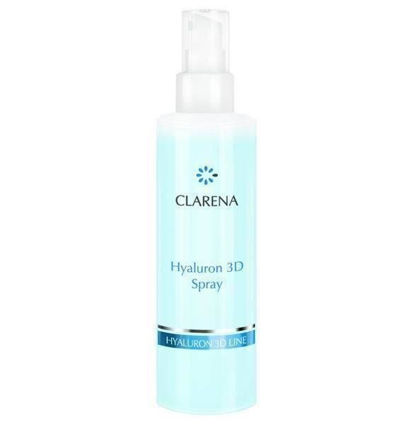 Clarena Hyaluron 3D Odświeżający Spray Termiczny z Kwasem Hialuronowym - Codzienne Nawilżanie, 250 ml