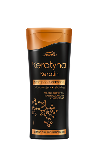 Joanna Keratin Shampoo with Keratin for Coarse Brittle and Damaged Hair 200ml