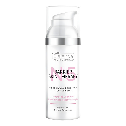 Bielenda Professional Barrier Skin Therapy Lipoactive Barrier Cream Compress for Face & Body with Superoxide Dismutase and Ectoine 50ml