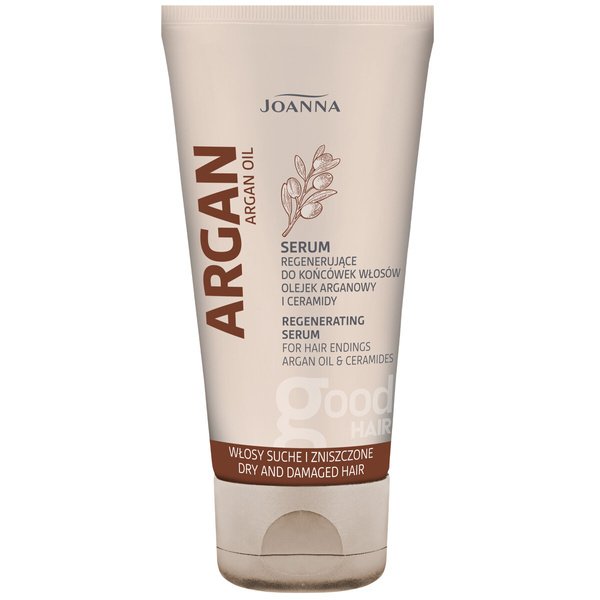 Joanna Argan Oil Smoothing and Regenerating Serum for Hair Ends with Argan Oil for Dry and Damaged Hair 50g