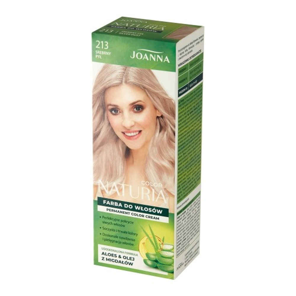 Joanna Naturia Permanent Hair Color Paint Care Shine 213 Silver Dust 100ml