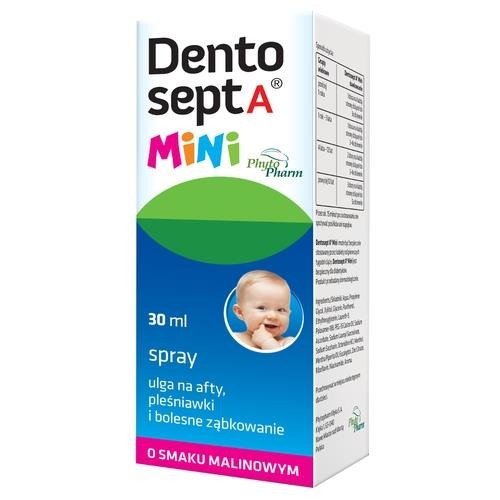 Dentosept A Mini Spray na Afty Pleśniawki i Bolesne Ząbkowanie 30ml