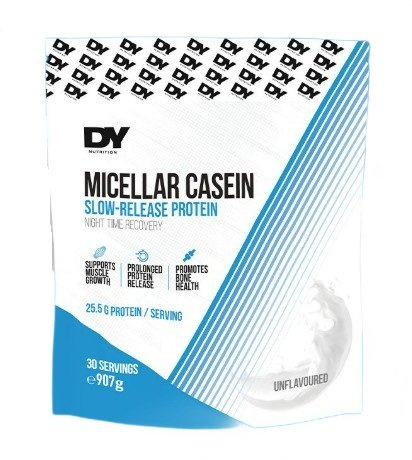 Dorian Yates Micellar Casein Unflavored Slow Release Protein for Night Time Recovery 907g