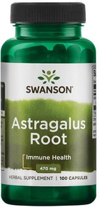Swanson Astragalus Root 470mg Supports Immunity & Circulatory System 100 Capsules