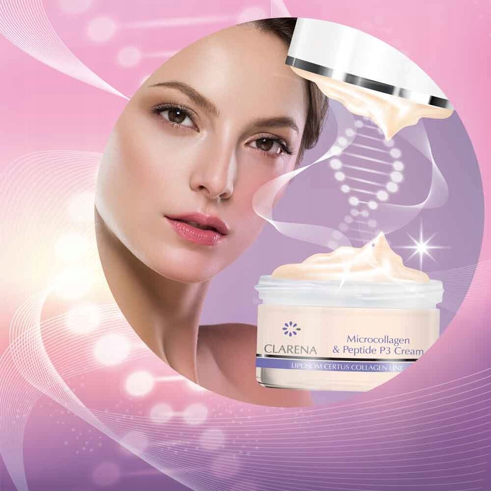 Clarena Certus Luxury Collagen Cream with Microcollagen & P3 Peptide for Mature Skin - 50ml