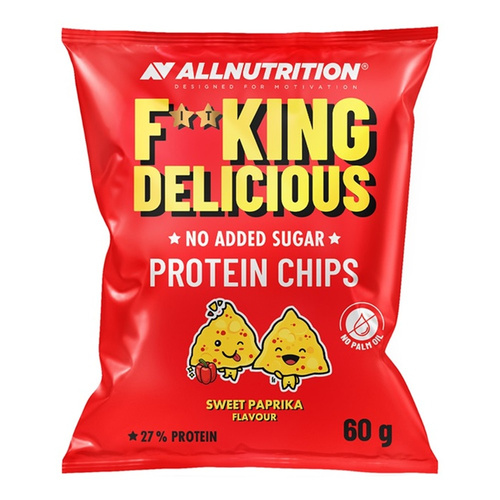 Allnutrition Fitking Delicious Protein Chips with Added Pea Protein Sweet Pepper 60g