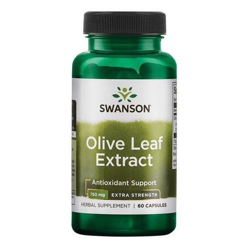 Swanson Olive Leaf Extract 750mg Super Strength 60 Kapsułek