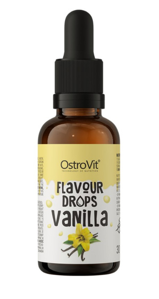 OstroVit Flavour Drops, Vanilla - 30ml.