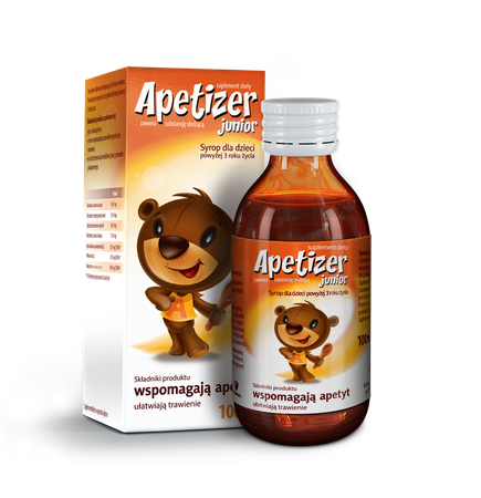 Aflofarm Apetizer Junior Syrop Wspomagający Apetyt u Dzieci powyżej 3 Roku Życia.100ml