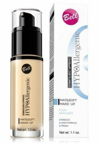 Bell HypoAllergenic Mat&Soft Make-up Mattifying Fluid for Sensitive Skin 00 Alabaster 30g