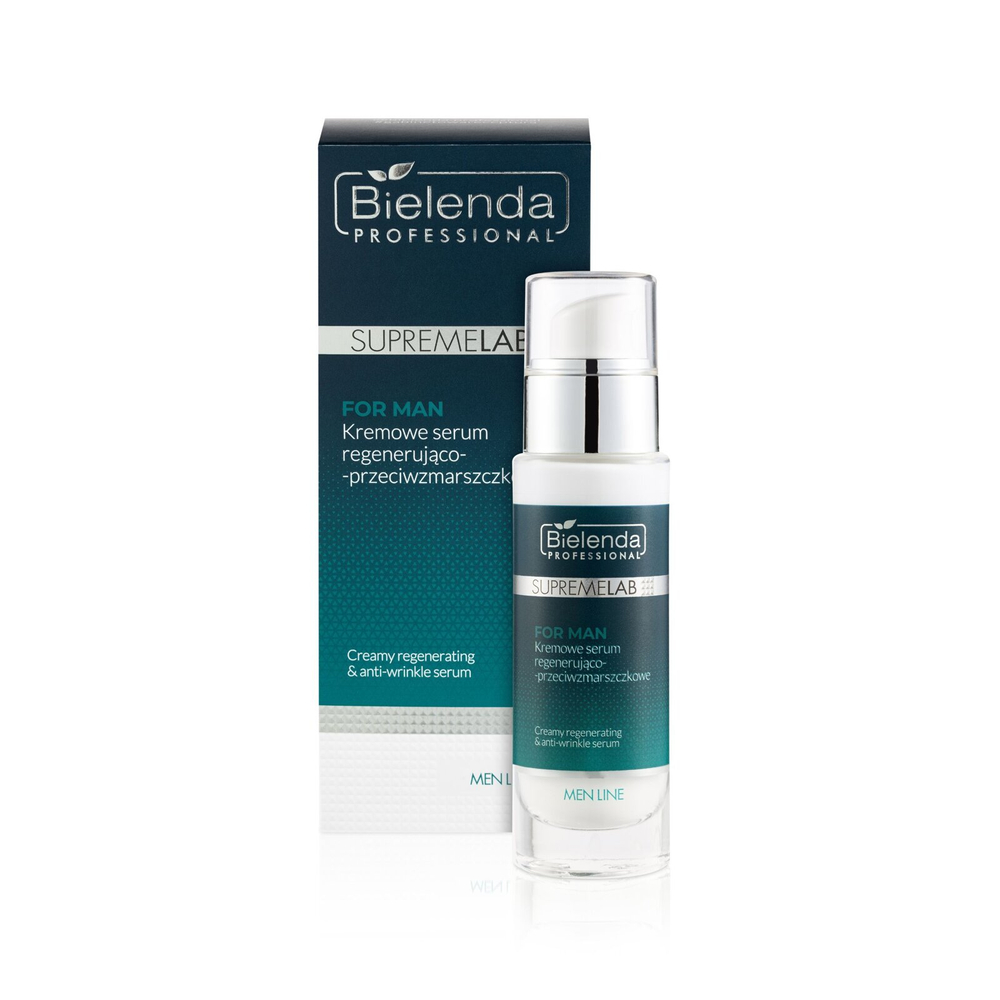 Bielenda Professional SupremeLab Men Line Kremowe Serum Regenerująco-Przeciwzmarszczkowe 30ml