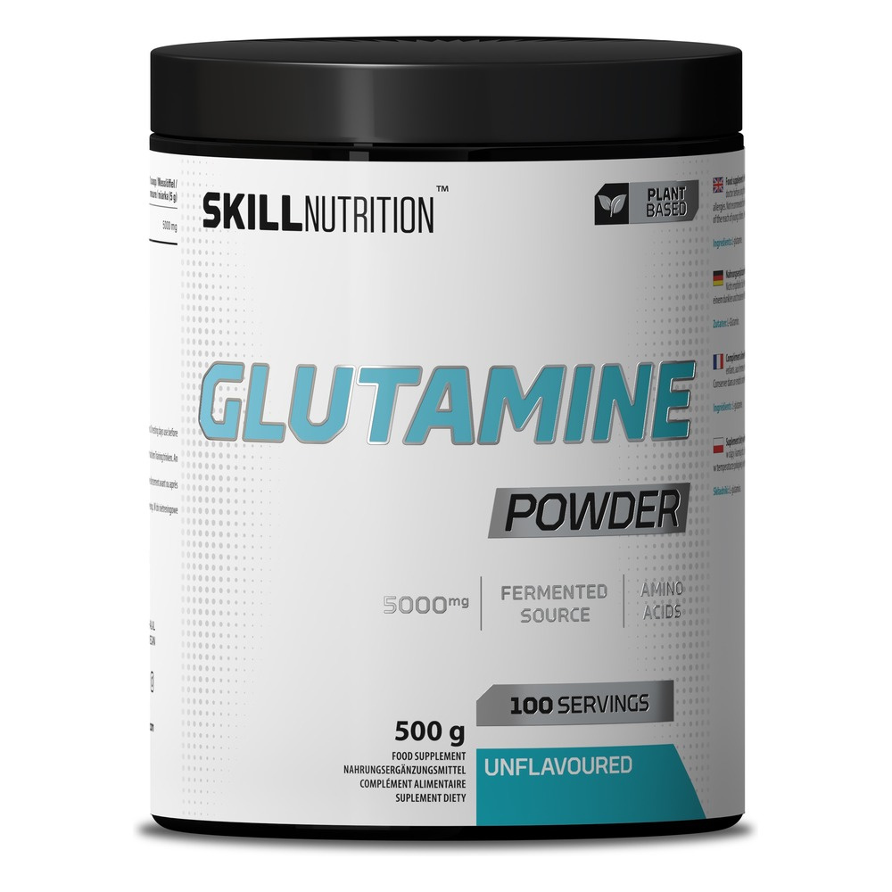 Skill Nutrition Glutamina w Proszku Bezsmakowa na Regenerację Mięśni 500g