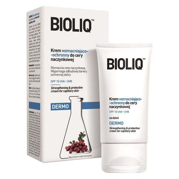 Bioliq Dermo Krem Wzmacniająco Ochronny dla Skóry Naczynkowej SPF15 30ml