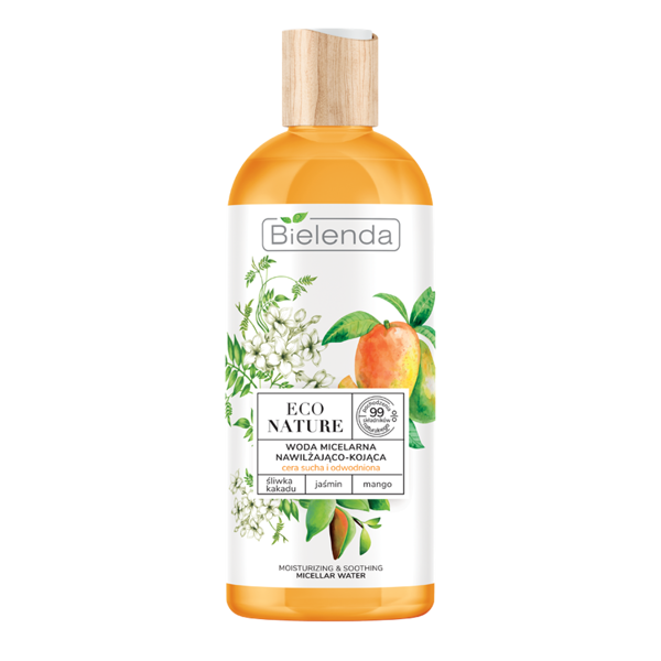 Bielenda Eco Nature Moisturising and Soothing Micellar Water Kakadu Plum Jasmine Mango 500ml