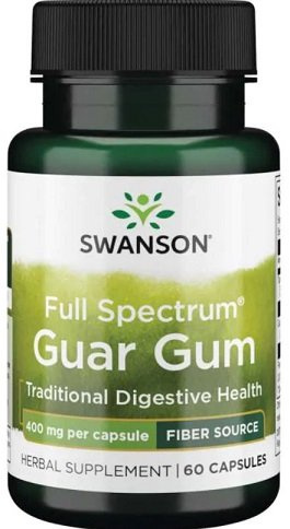Swanson Full Spectrum Guar Gum 400mg 60 Kapsułek