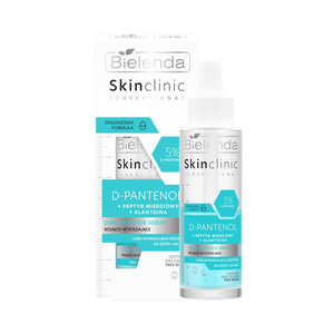 Bielenda Skin Clinic Professional D-panthenol Dual Booster Kojąco - Wyciszające Serum dla Skóry Suchej i Podrażnionej na Dzień i na Noc 45ml
