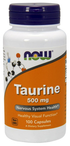 Now Foods Taurine 500mg Supports Healthy Vision 100 Capsules
