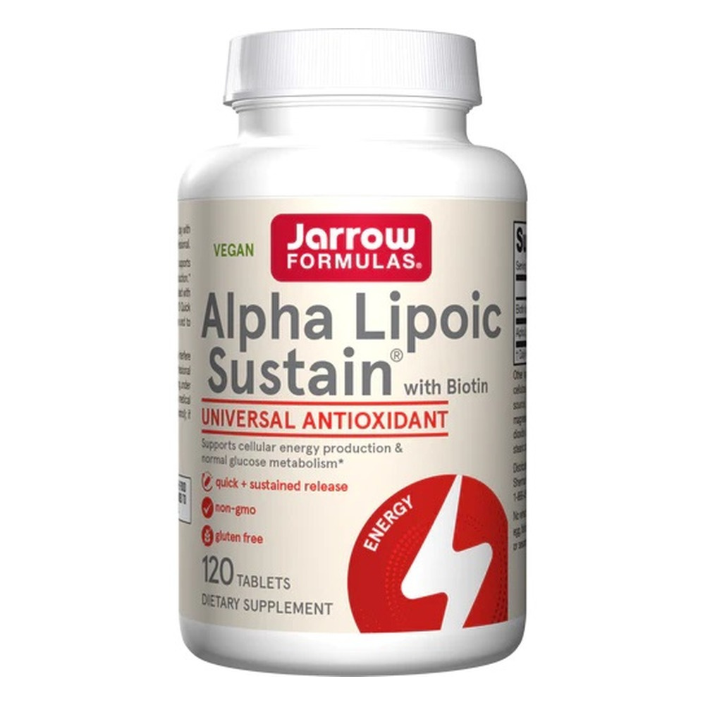 Jarrow Formulas Alpha Lipoic Sustain z biotyną 120 tabletek