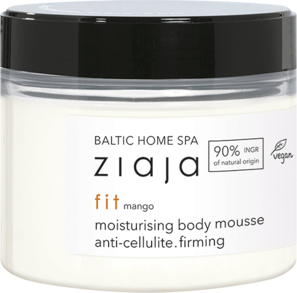 Ziaja Baltic Home Spa Fit Moisturizing Firming Body Mousse with Mango Scent  Vegan 300ml