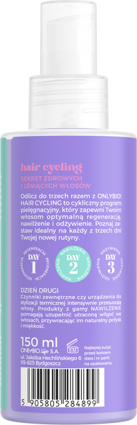 OnlyBio Hair Cycling Nawilżenie Serum Silnie Nawilżające 150ml