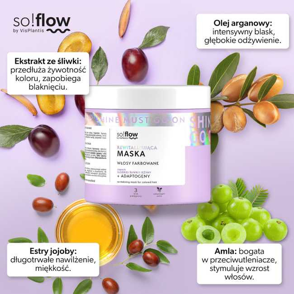 So!flow Revitalizing Set for Colored Hair Shampoo Conditioner Mask 1 Piece