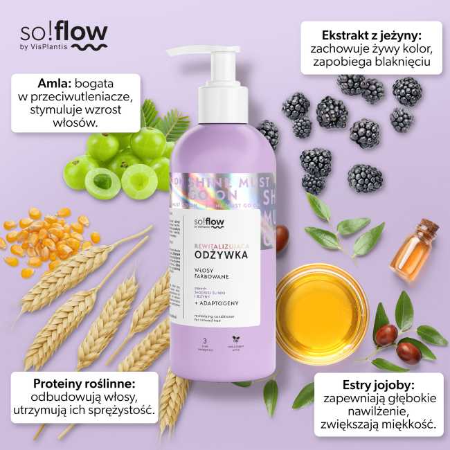 So!flow Revitalizing Set for Colored Hair Shampoo Conditioner Mask 1 Piece